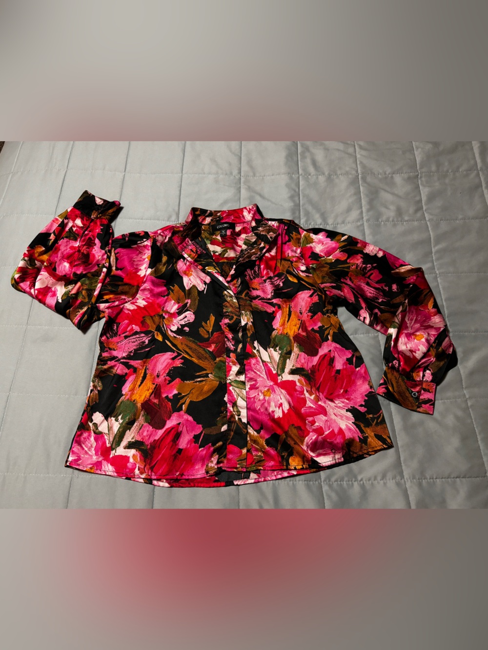 Beautiful Women’s Floral Print Blouse Size S